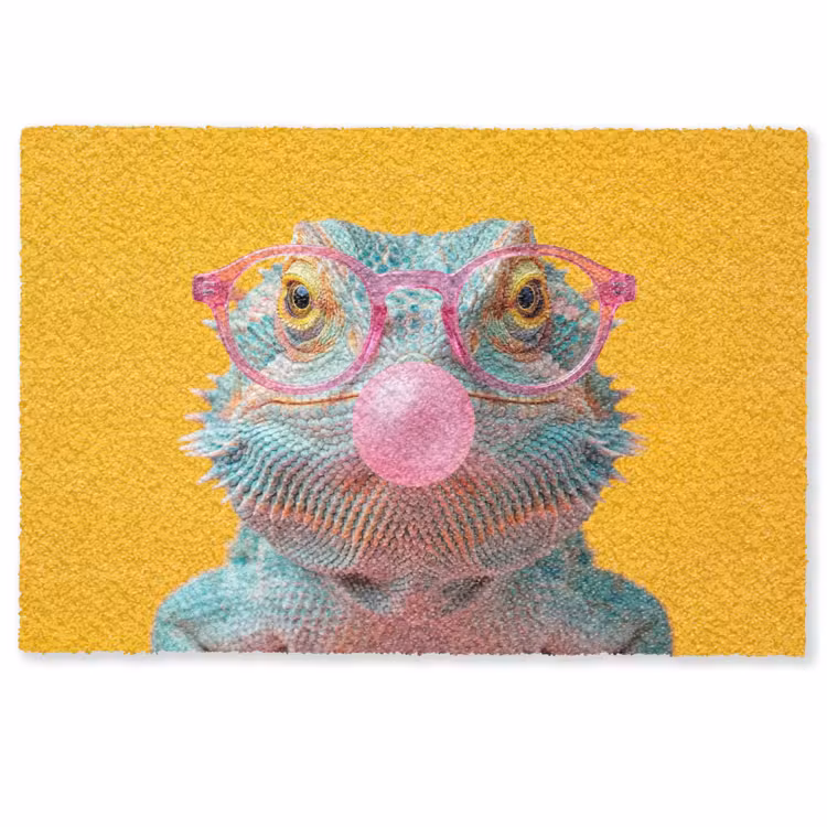 Deurmat - Kameleon - Kauwgom - Kleurrijk — 1