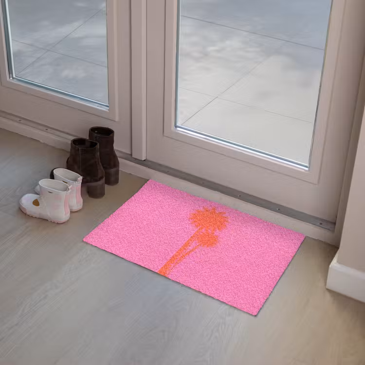 Deurmat - Palmbomen - Modern - Roze — 8