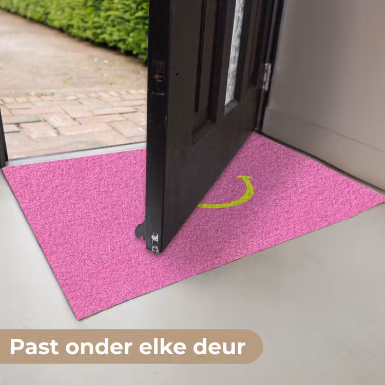 Deurmat - Smiley - Vrolijk - Roze — 7