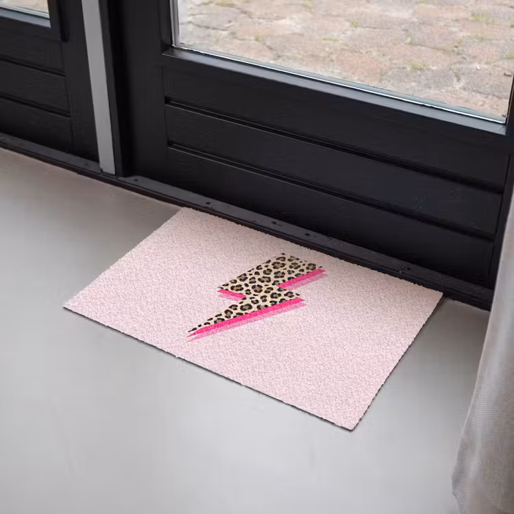 Deurmat - Stippen - Roze - Bliksem — 2