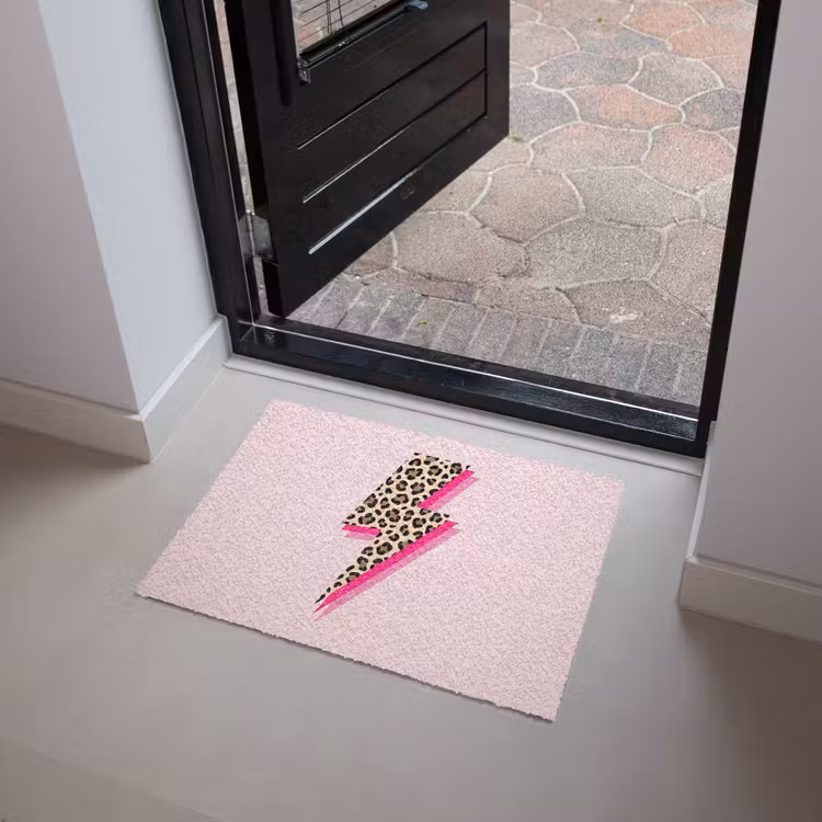 Deurmat - Stippen - Roze - Bliksem — 4