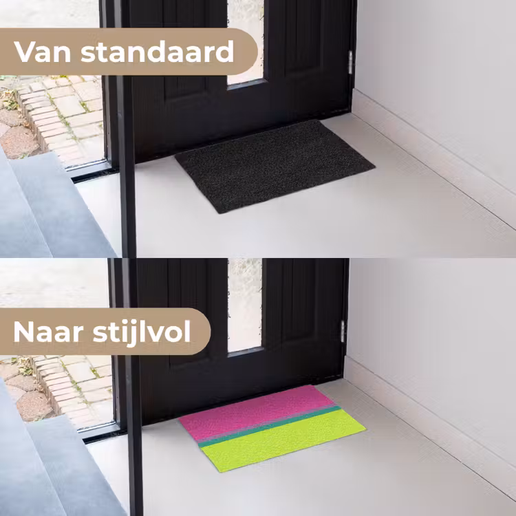 Deurmat - Strepen - Modern - Kleurrijk — 3
