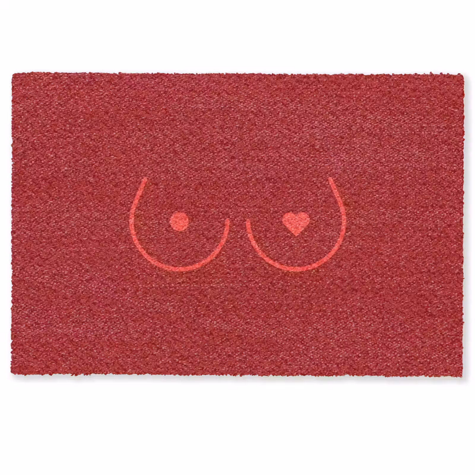 Deurmat - Minimalistisch - Lijnillustratie - Rood — 1