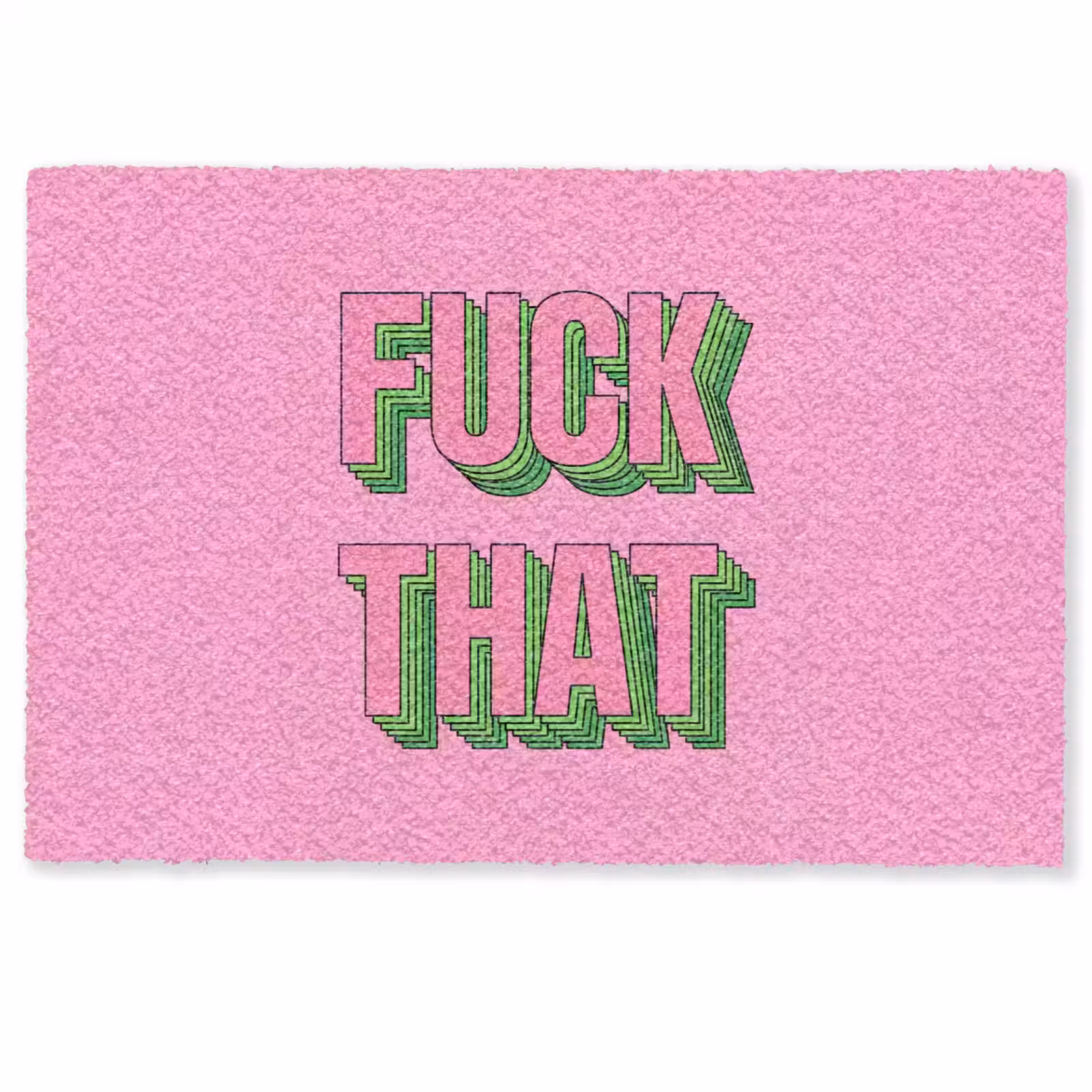 Deurmat - Tekst - Bold - Roze — 1