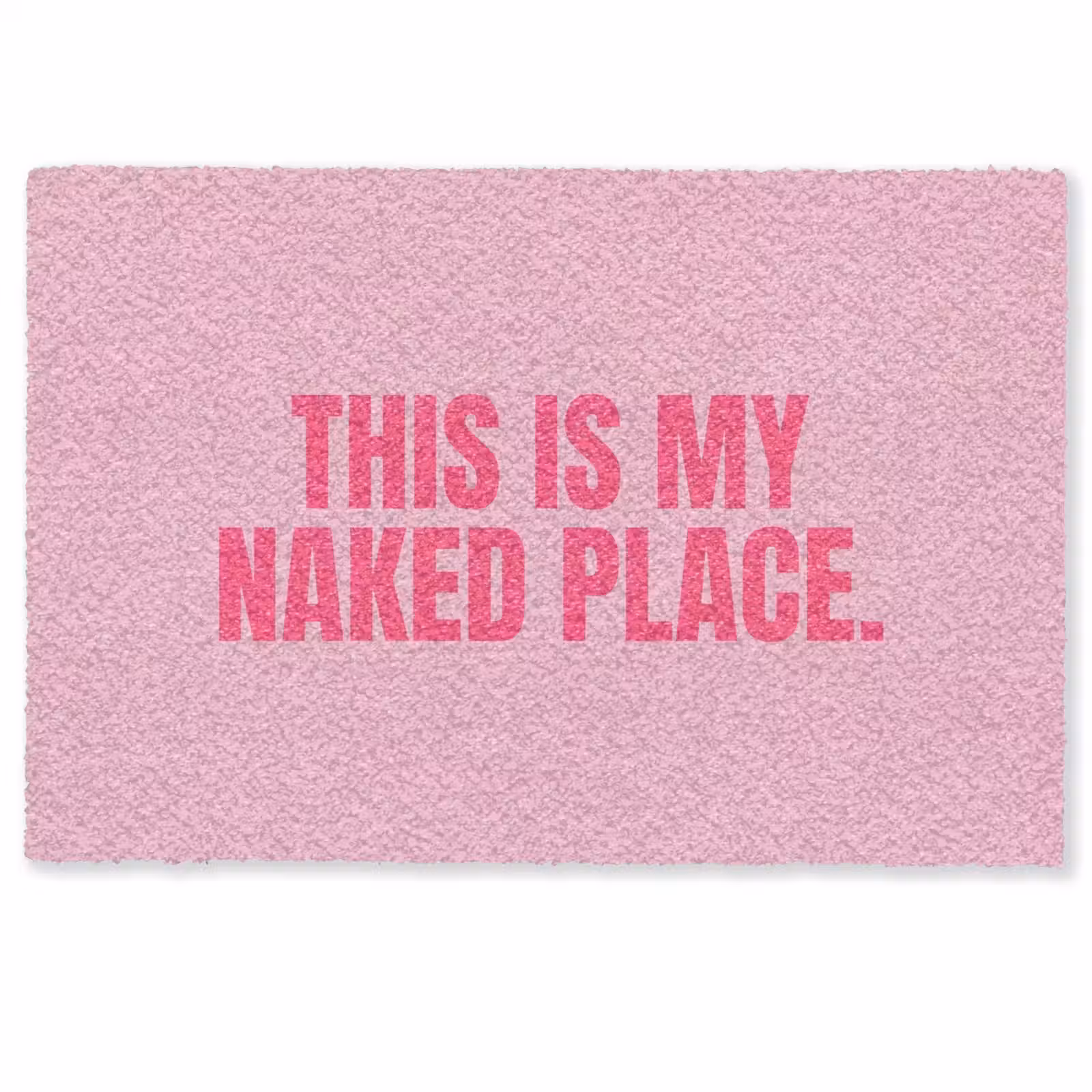 Deurmat - Tekst - Modern - Roze — 1