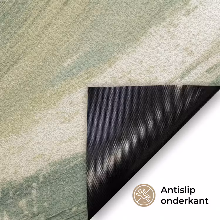 Deurmat - Abstract - Penseelstreken - Golven - Groen — 5
