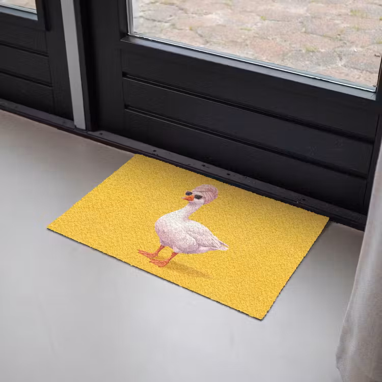 Deurmat - Eend - Zonnebril - Geel — 2