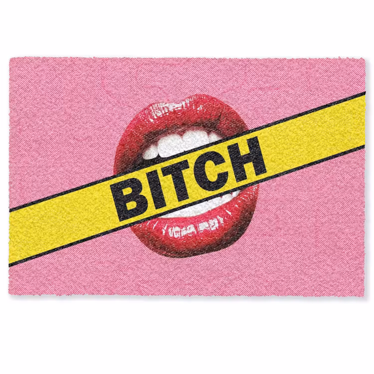 Deurmat - Lippen - Tekst - Kleurrijk — 1