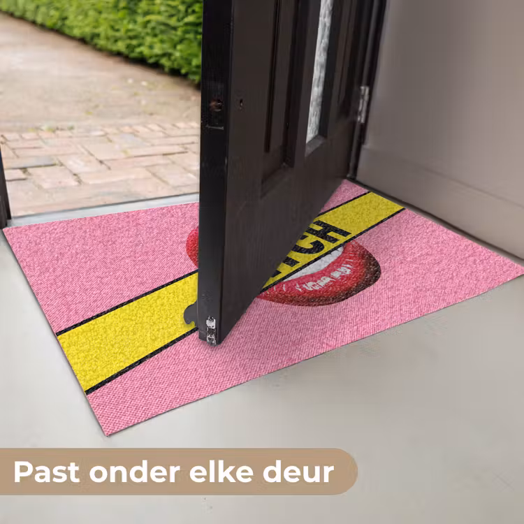 Deurmat - Lippen - Tekst - Kleurrijk — 7