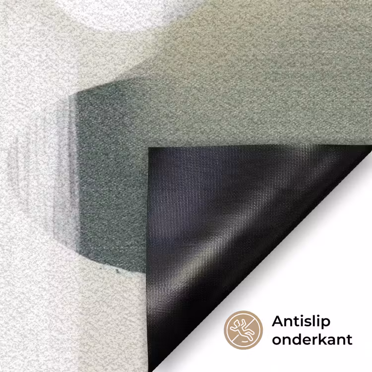 Deurmat - Minimalistisch - Cirkels - Penseelstreken - Beige — 5