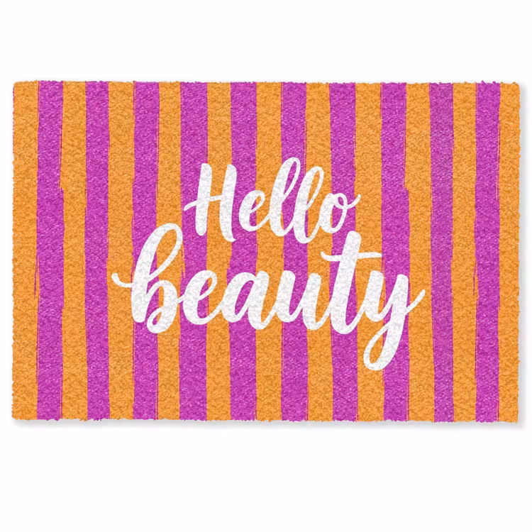Deurmat - Modern - Hello - Oranje — 1