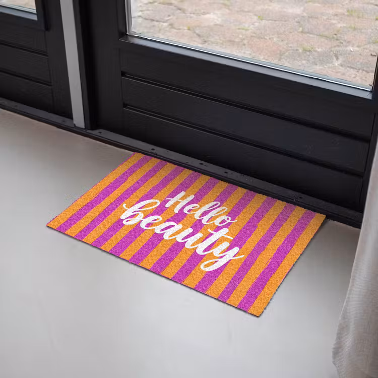 Deurmat - Modern - Hello - Oranje — 2