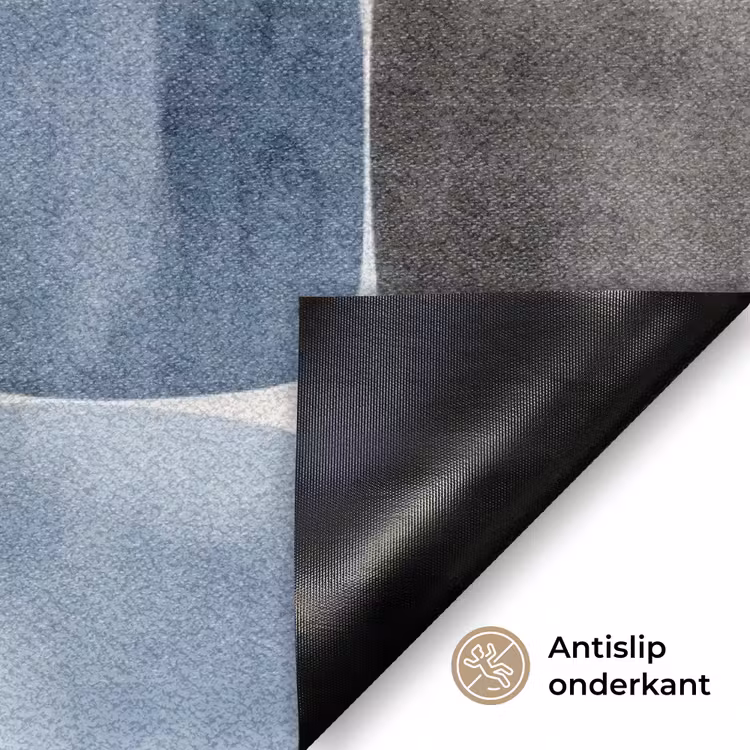 Deurmat - Patroon - Blauw - Vierkanten — 5