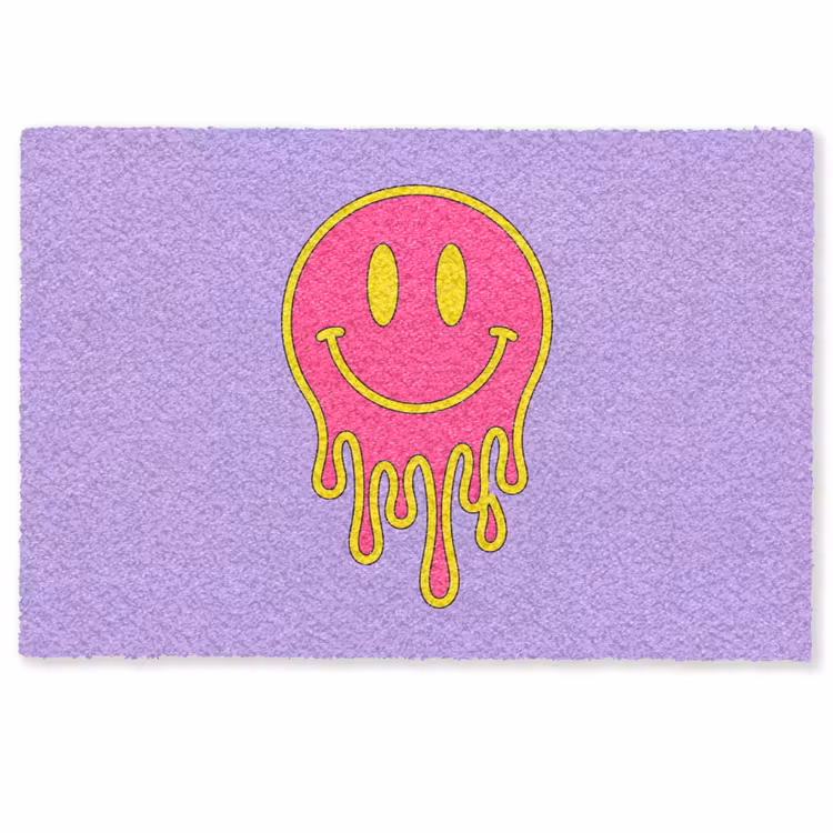 Deurmat - Smiley - Drip - Neon — 1