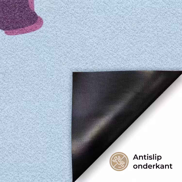 Deurmat - Speels - Boodschap - Blauw — 6
