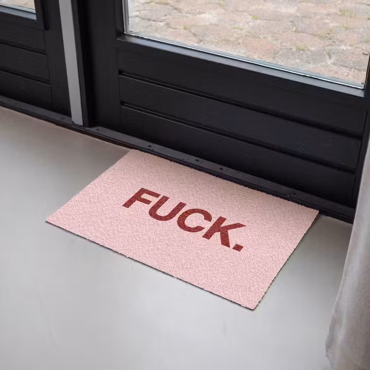 Deurmat - Statement - Krachtig - Roze — 2