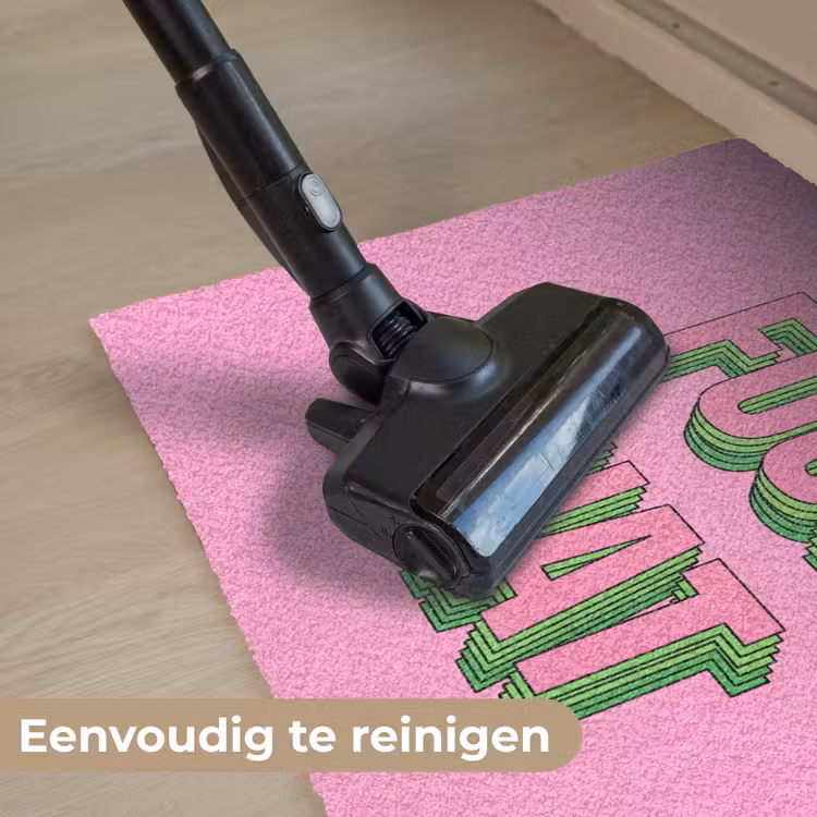 Deurmat - Tekst - Bold - Roze — 9