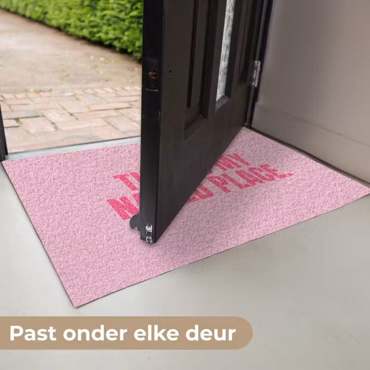 Deurmat - Tekst - Modern - Roze — 7