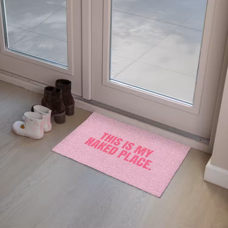 Deurmat - Tekst - Modern - Roze — 8