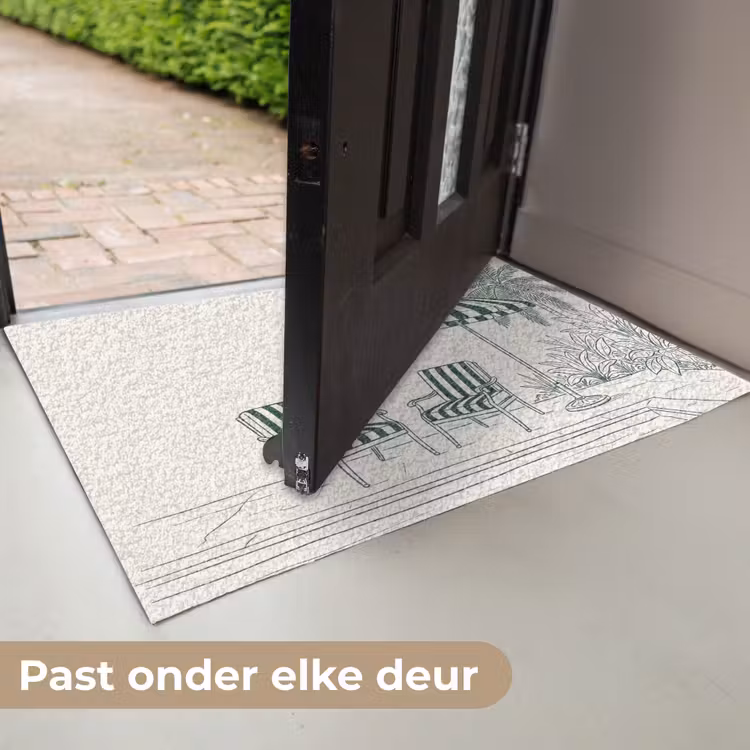 Deurmat - Terras - Illustratie - Groen — 7