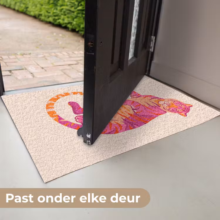 Deurmat - Tijger - Roze - Oranje — 7