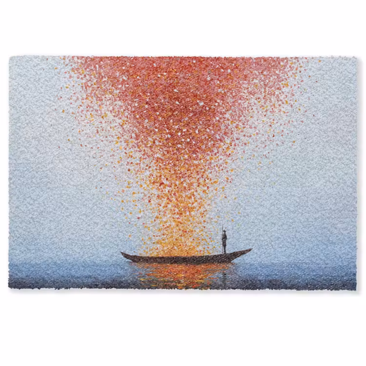 Deurmat - Wolk - Confetti - Boot - Wateroppervlakte — 1