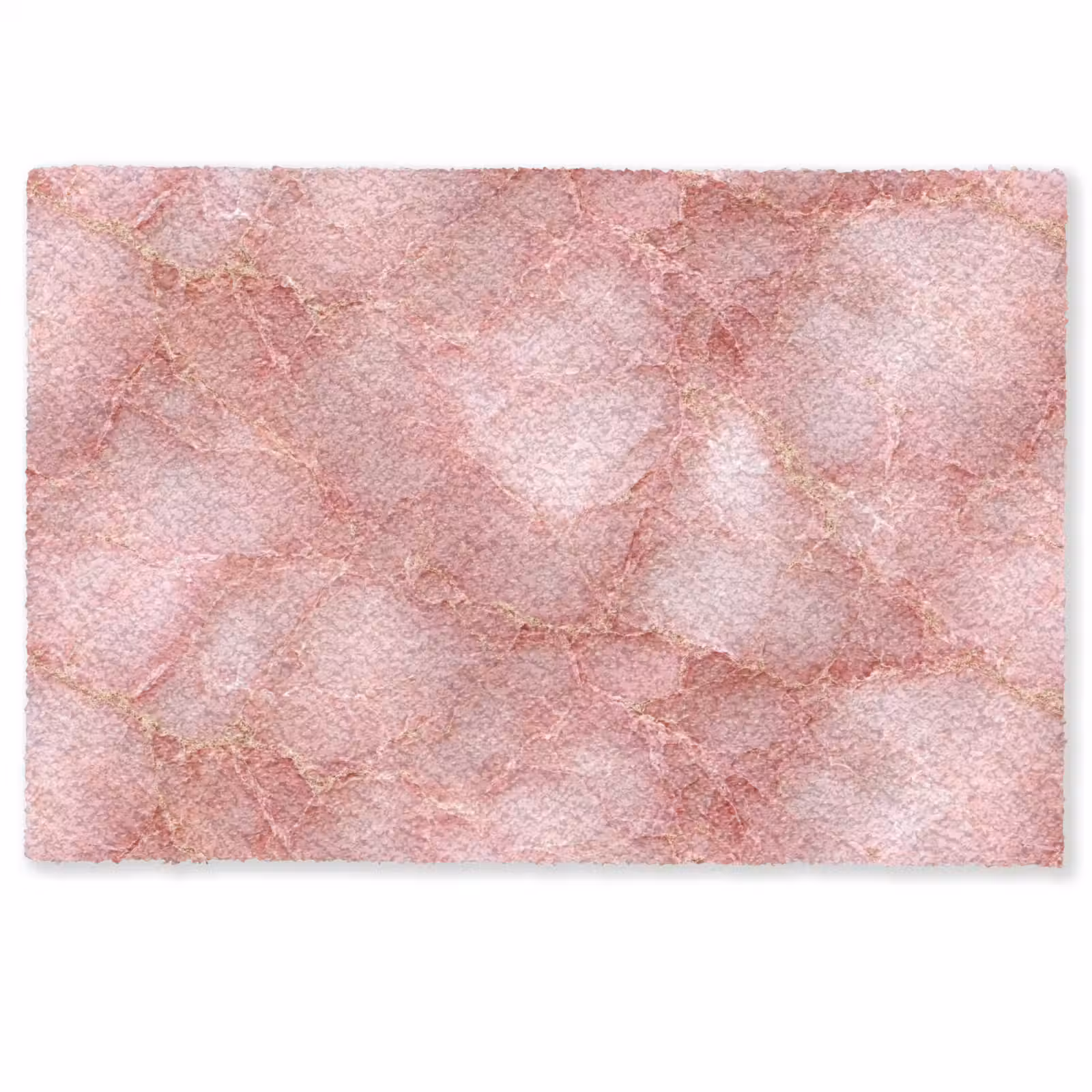 Deurmat - Roze - Kwarts - Goud - Marmer — 1