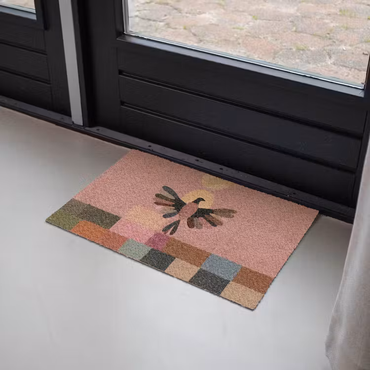 Deurmat - Illustratie - Vogel - Vlakken - Kleurrijk — 2