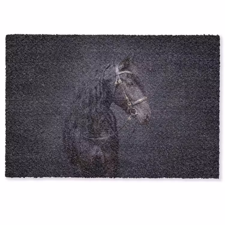 Deurmat - Portret - Paard - Donker — 1
