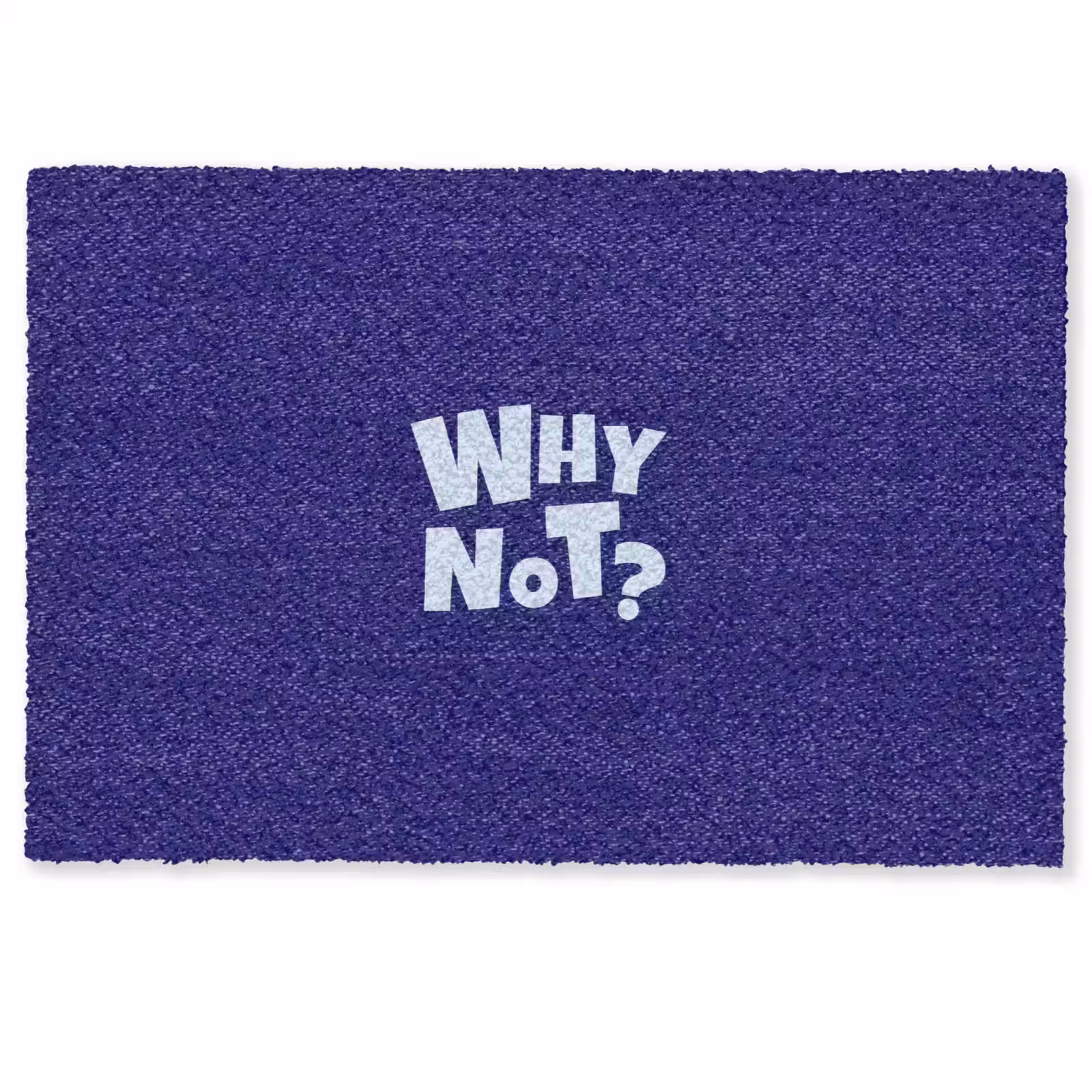 Deurmat - Blauw - Why not - Minimalistisch — 1