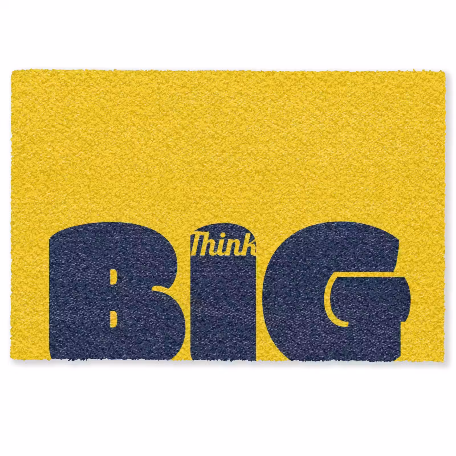 Deurmat - Geel - Think big - Grafisch — 1