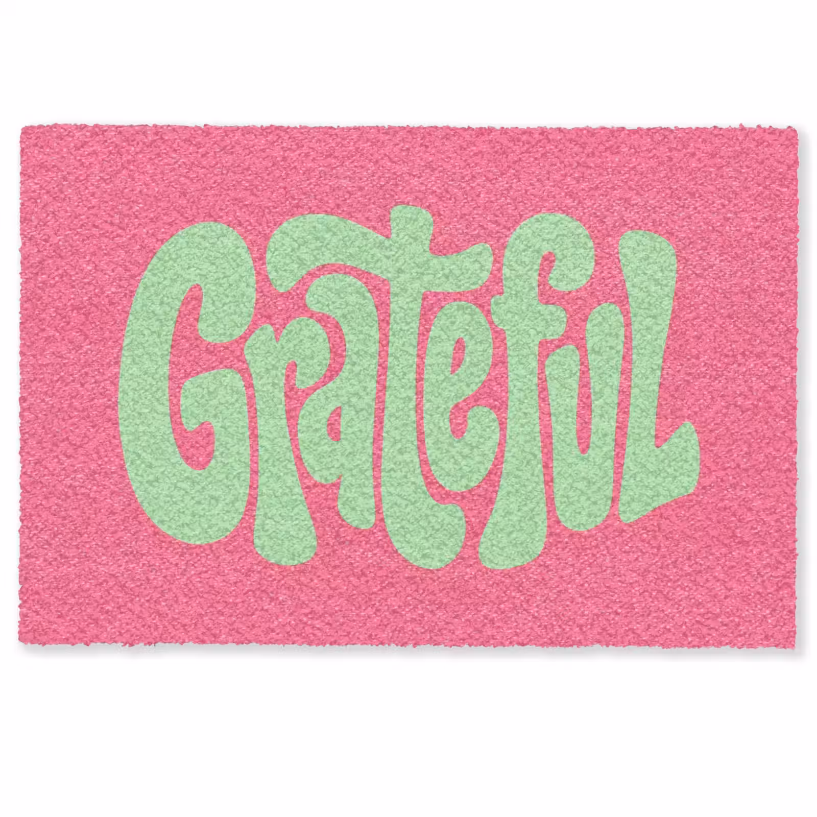 Deurmat - Grateful - Groen - Grafisch - Vloeiend — 1