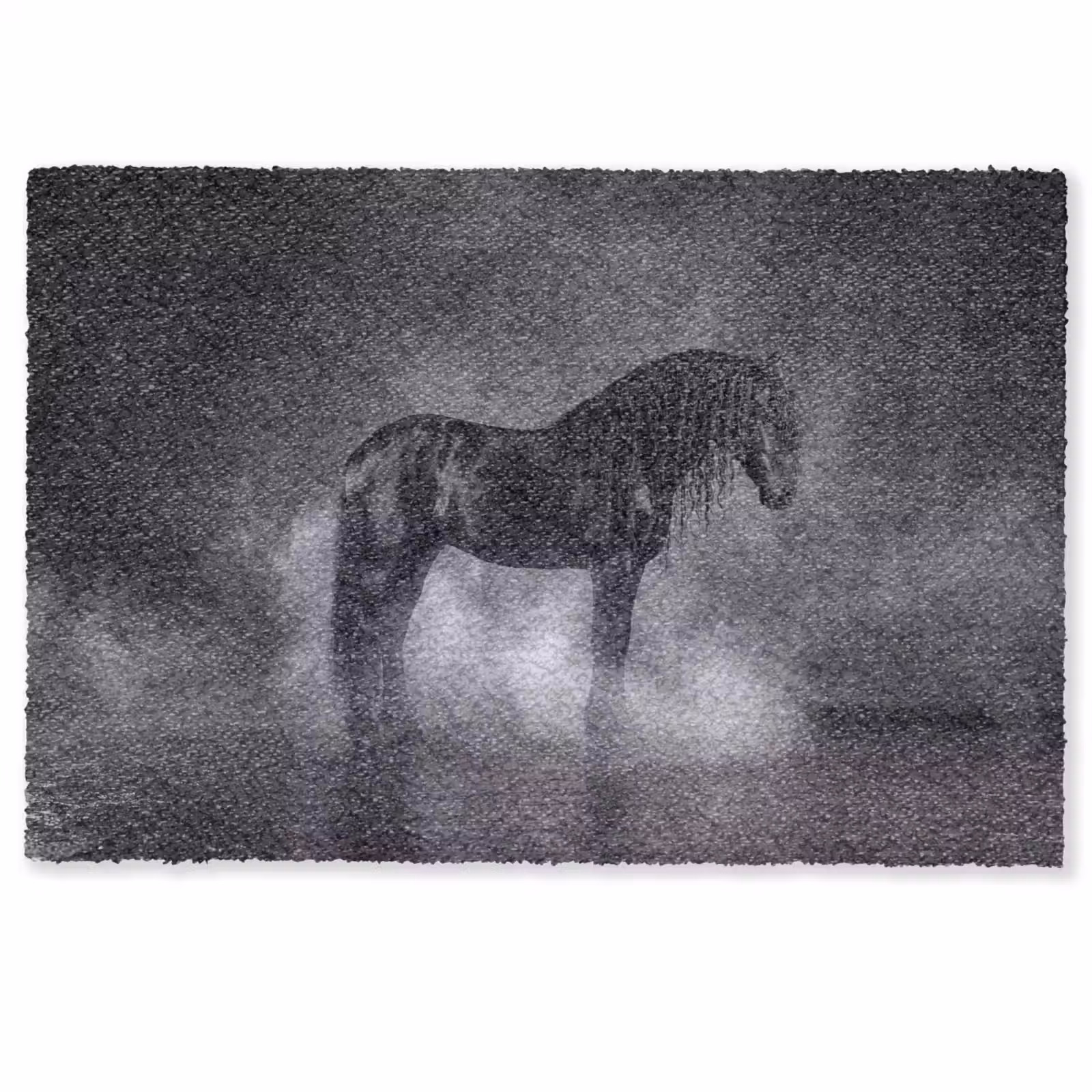 Deurmat - Paard - Magisch - Zwart — 1