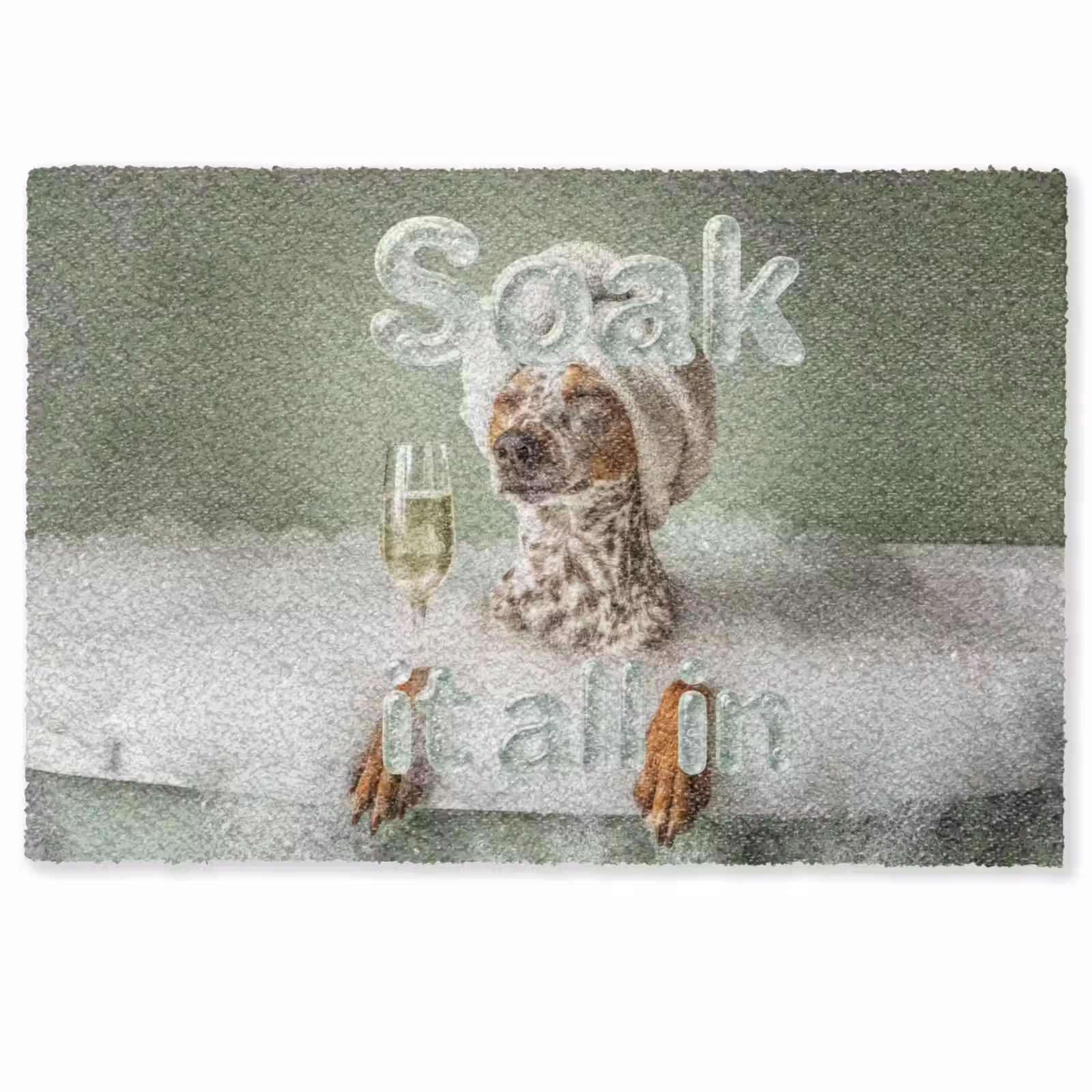 Deurmat - Soak it all in - Hond - Bad — 1