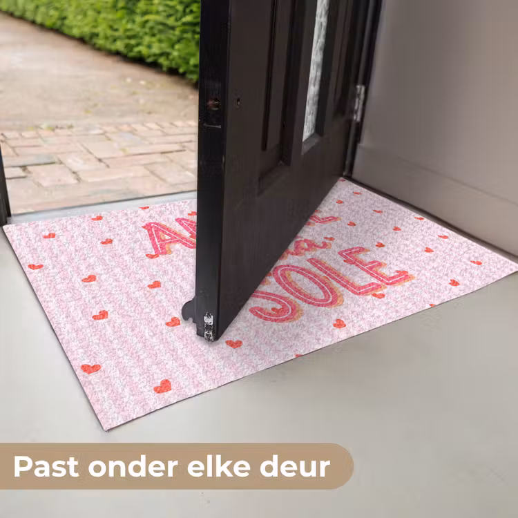 Deurmat - Amore vita sole - Roze - Hartjes — 7