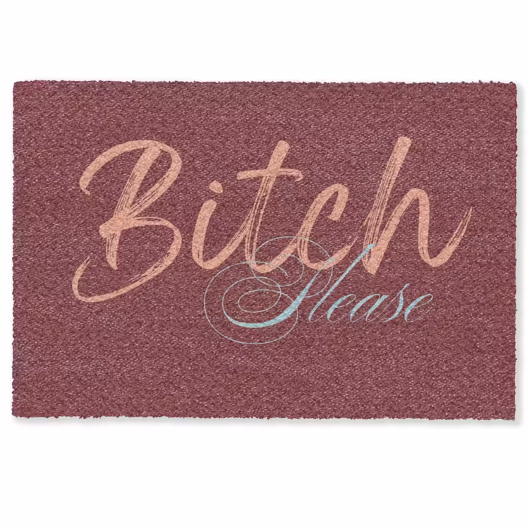 Deurmat - Bitch please - Rood - Blauw — 1