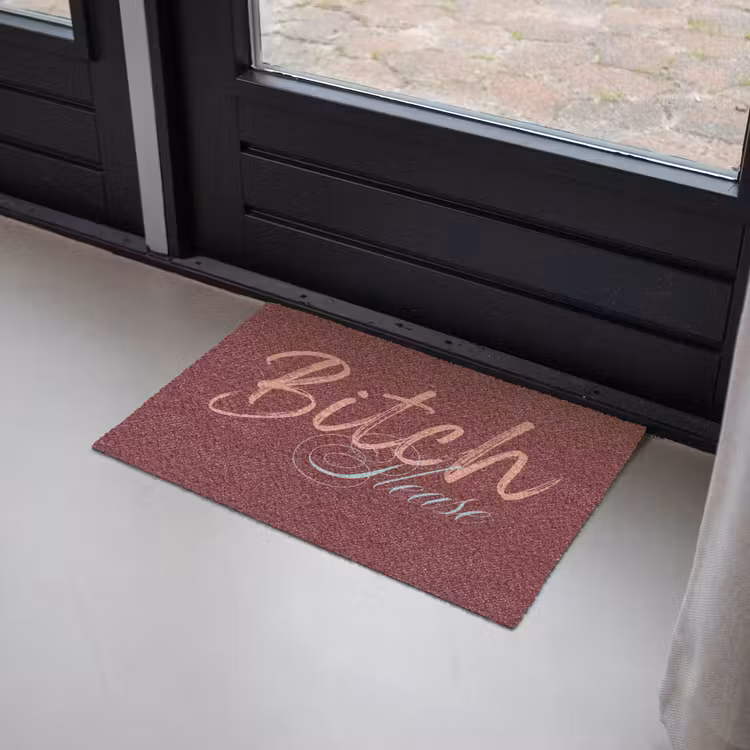 Deurmat - Bitch please - Rood - Blauw — 2
