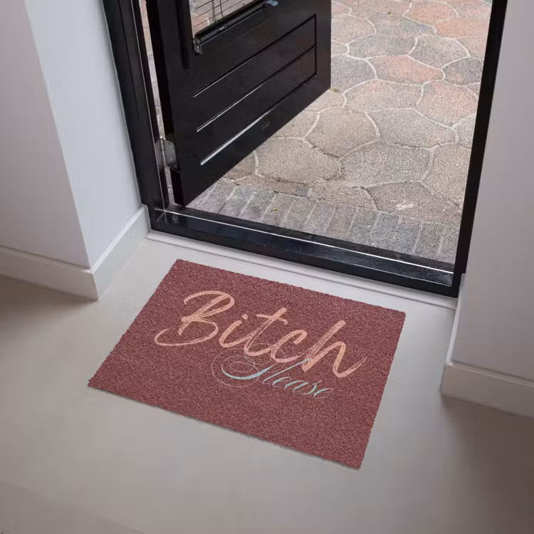 Deurmat - Bitch please - Rood - Blauw — 4