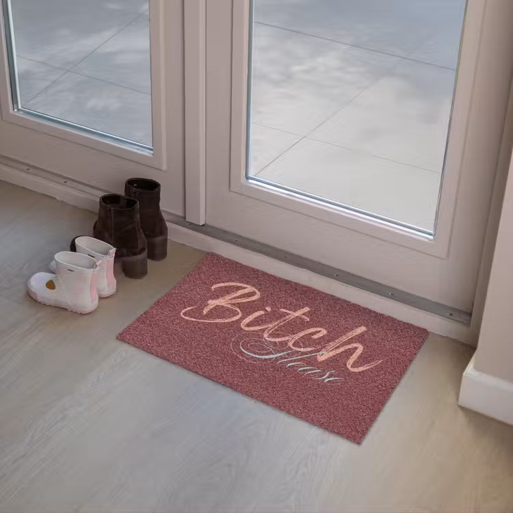 Deurmat - Bitch please - Rood - Blauw — 8