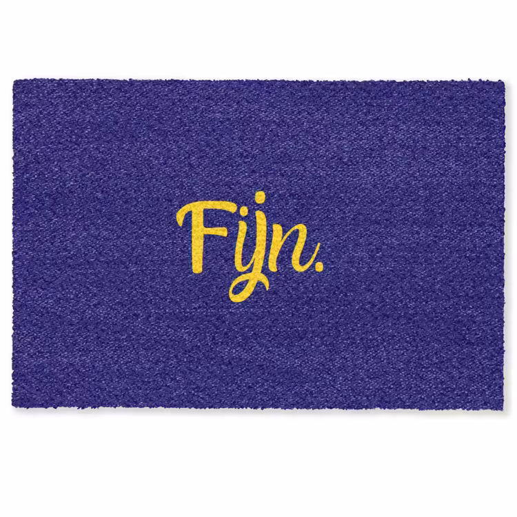 Deurmat - Blauw - Geel - Fijn — 1