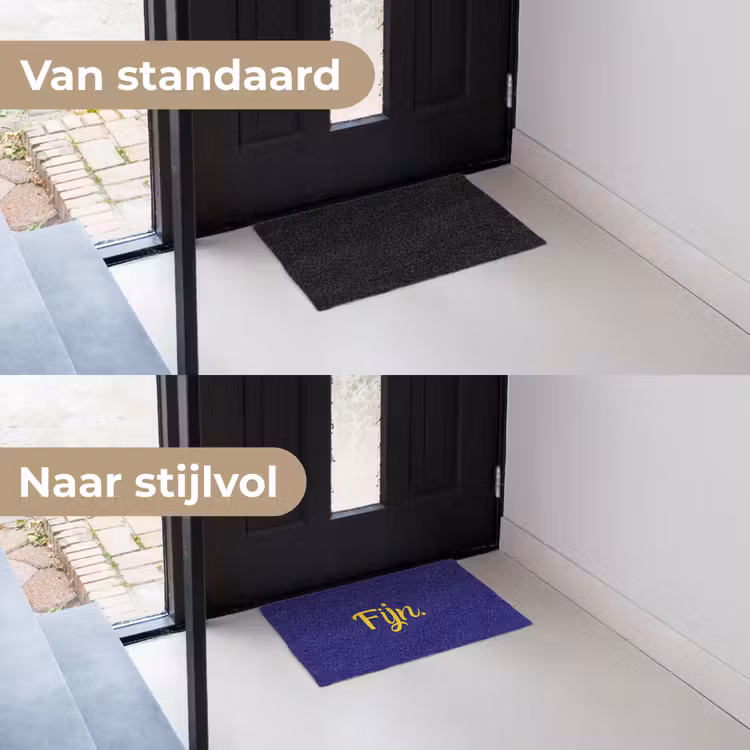 Deurmat - Blauw - Geel - Fijn — 3
