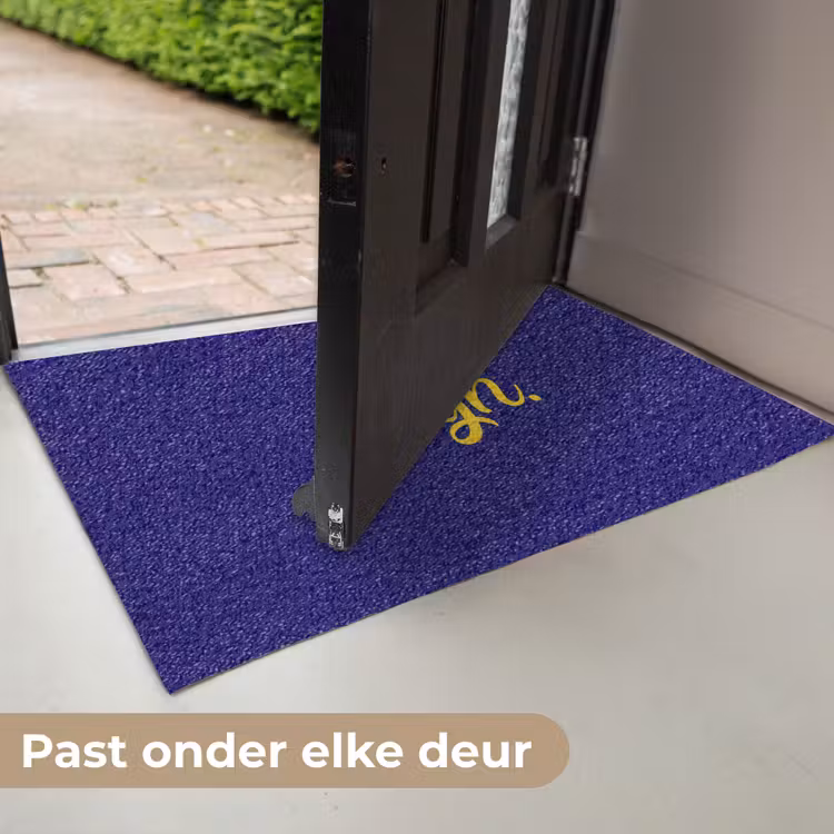 Deurmat - Blauw - Geel - Fijn — 7