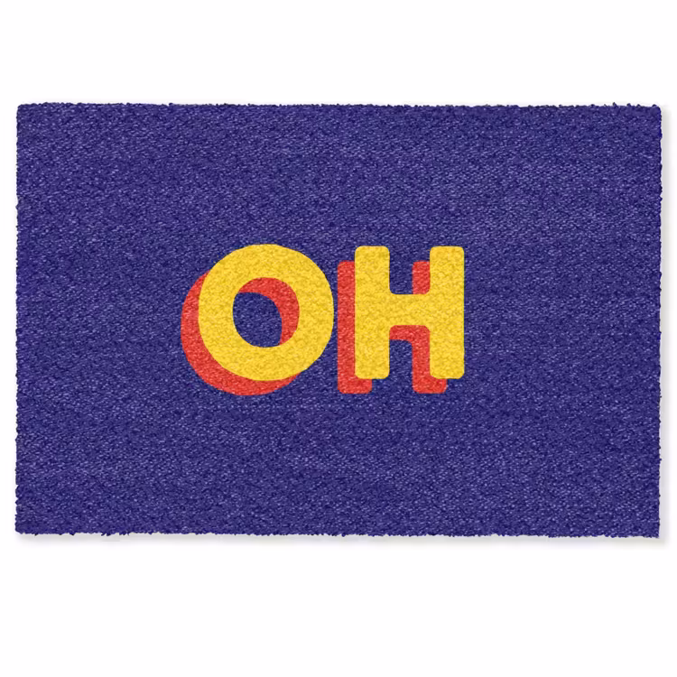 Deurmat - Blauw - Geel - OH - Schaduw — 1