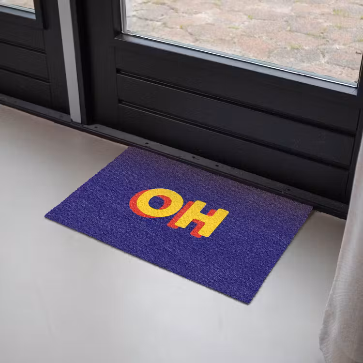 Deurmat - Blauw - Geel - OH - Schaduw — 2