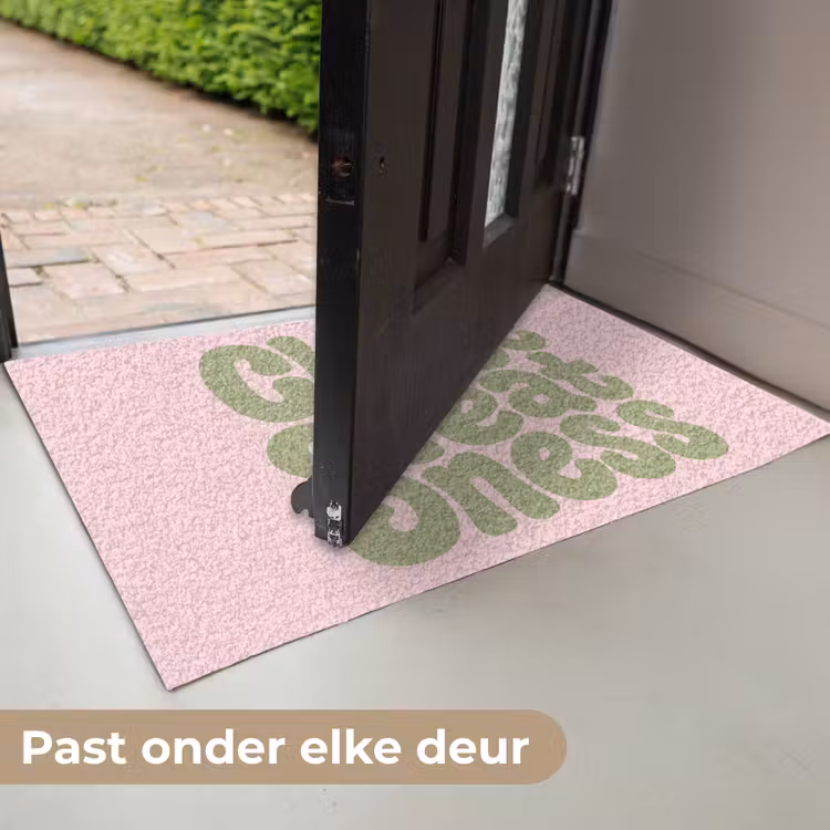 Deurmat - Chase greatness - Groen - Roze - Retro — 7