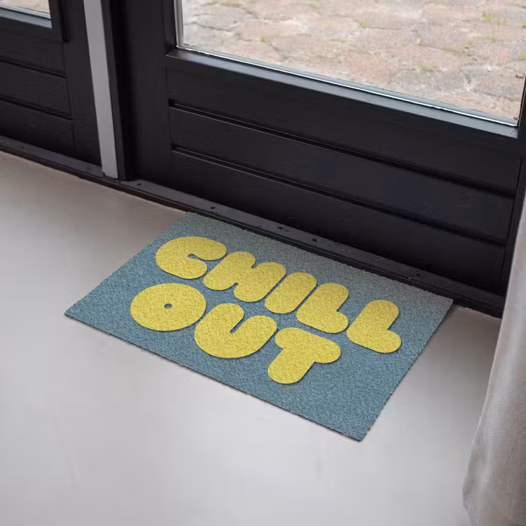 Deurmat - Chill out - Geel - Blauw — 2