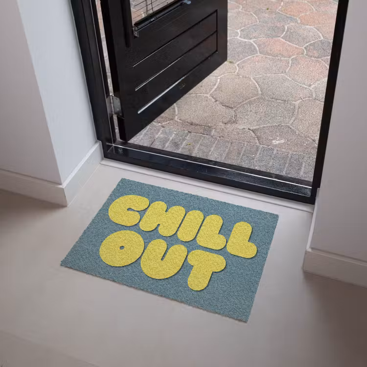 Deurmat - Chill out - Geel - Blauw — 4