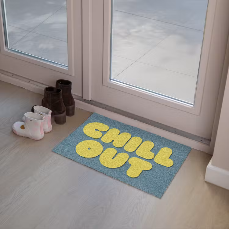 Deurmat - Chill out - Geel - Blauw — 8