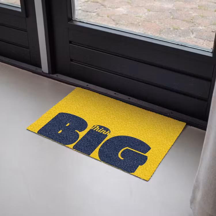 Deurmat - Geel - Think big - Grafisch — 2