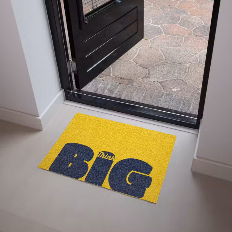 Deurmat - Geel - Think big - Grafisch — 4